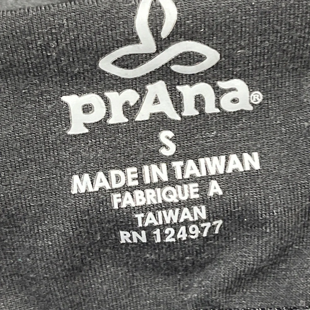 Prana‎ Mario Dress Black Athletic Knot Front Size S Built In Bra Comfort Travel